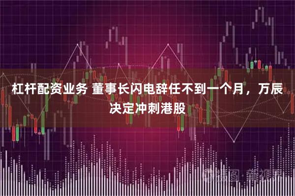 杠杆配资业务 董事长闪电辞任不到一个月，万辰决定冲刺港股