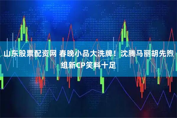 山东股票配资网 春晚小品大洗牌！沈腾马丽胡先煦组新CP笑料十足