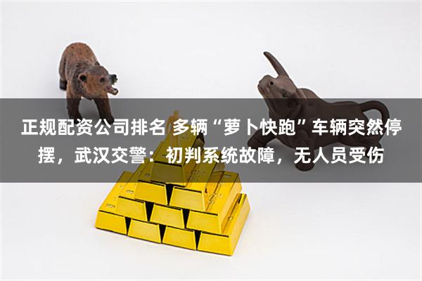正规配资公司排名 多辆“萝卜快跑”车辆突然停摆，武汉交警：初判系统故障，无人员受伤